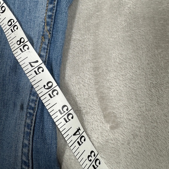 Amuse Society Bootcut Flare Cropped Cotton Blend Zip Fly Blue Jean Denim Size 27 - Picture 4 of 16